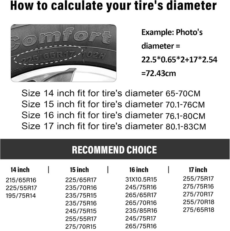 Gwomo Camper Spare Tire Cover Mountain Adventure Wheel Protectors Tyre Covers Weatherproof Wheel Covers Universal Fit for Trailer Rv SUV Truck Camper Travel Trailers 14 "" - Image 5
